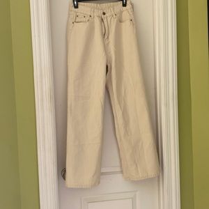 Shein Beige Wide Leg Jeans